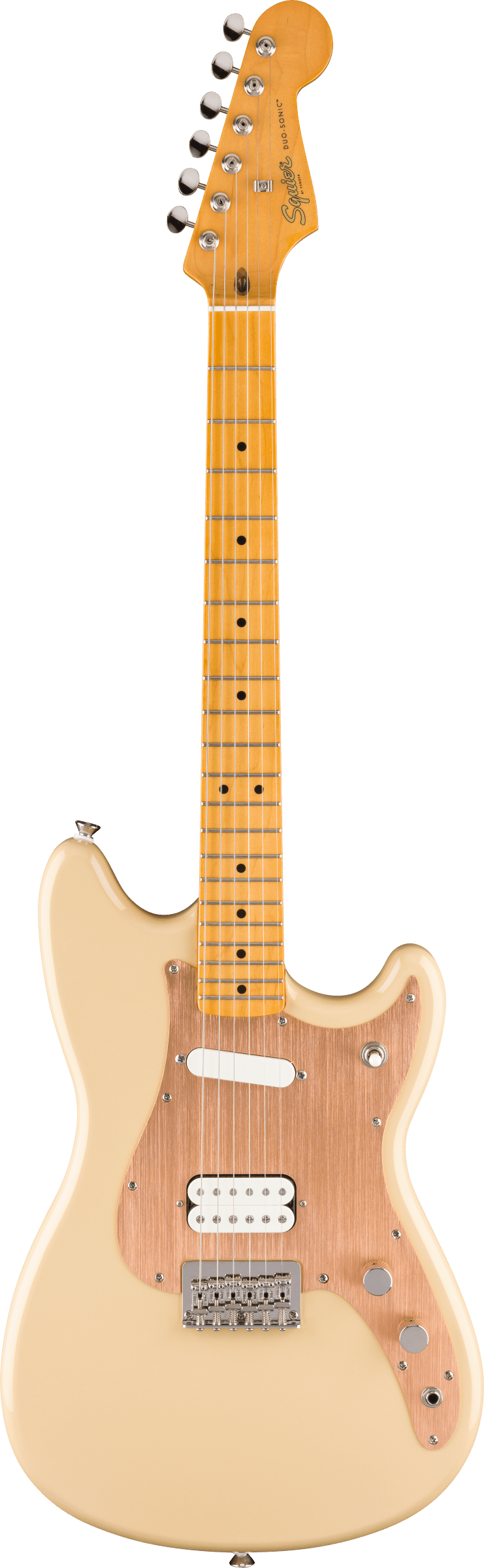 Squier Classic Vibe Duo-Sonic HS, Maple Fingerboard, Gold Anodized Pic