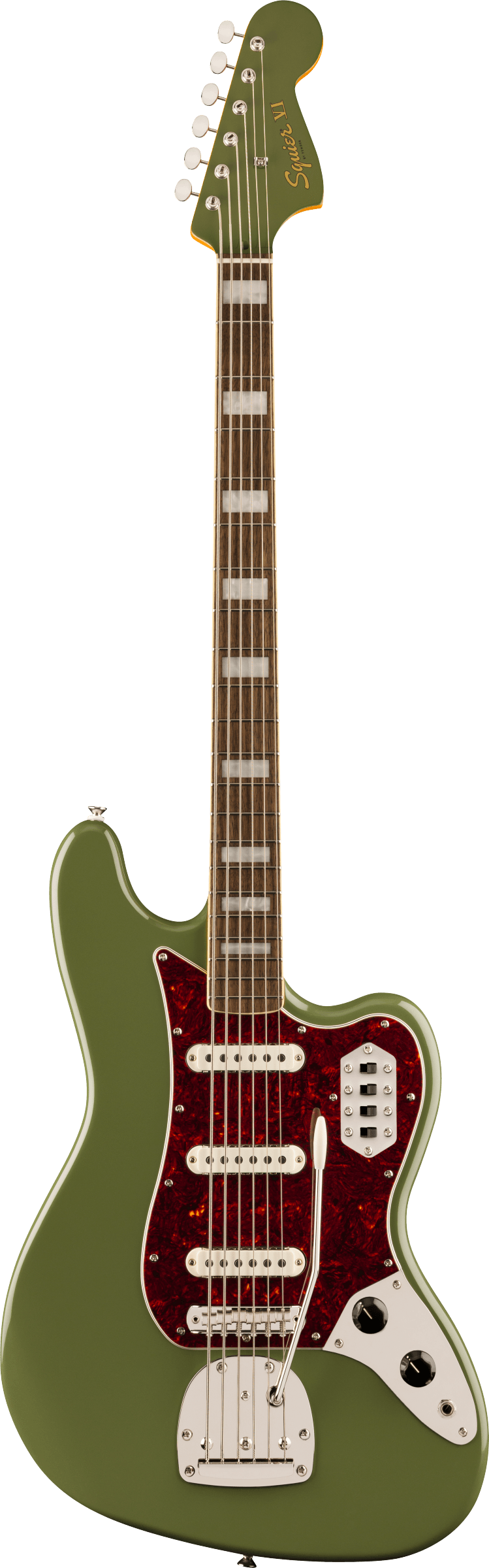 Squier FSR Classic Vibe Bass VI, Laurel Fingerboard, Tortoishell Pickg