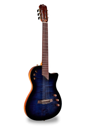 Cordoba Stage - Thin Body Nylon String Guitar, Limited Edition Blue Burst