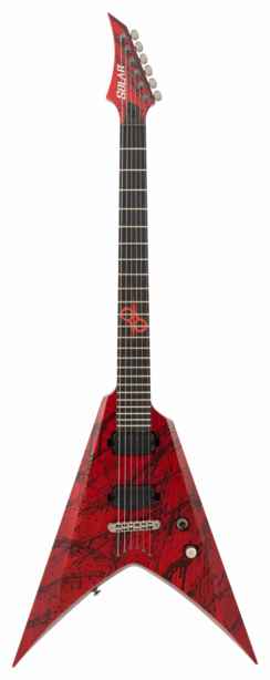 Solar V2.6 Canibalismo+ Electric Guitar - Blood Red Open Pore