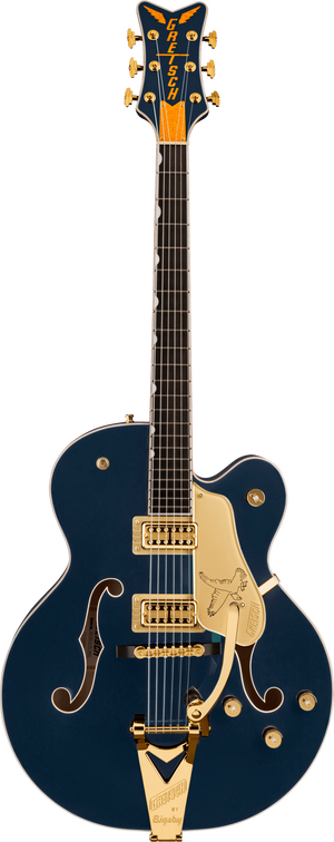 Gretsch G6136TG Players Edition Falcon Hollow Body with String-Thru Bigsby and Gold Hardware, Midnight Sapphire