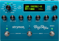 Strymon BigSky MX Programmable Stereo Reverb Pedal top view