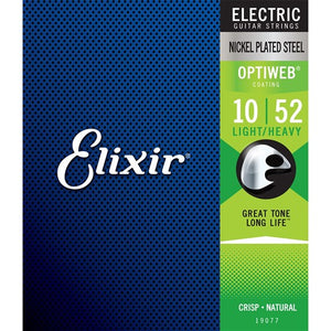 Elixir Electric Guitar Strings - Optiweb Lite Heavy 10-52