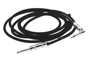 DiMarzio EP10B - 10ft Instrument Cable, Straight to R/A - Black