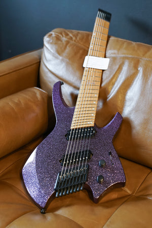 Ormsby Run 17 Goliath GTR 8 Headless Electric Guitar - Lavender Sparkle