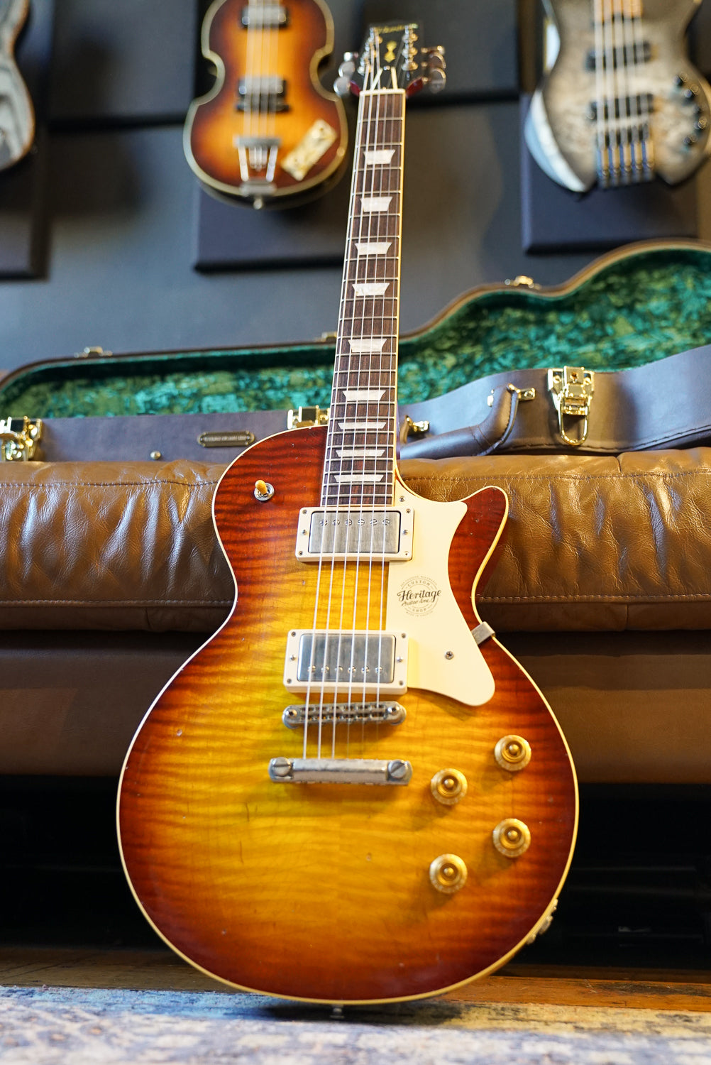 ギター Heritage Custom Shop H-150 Artisan Aged Heritage H-150 Custom Core Artisan Aged - Tobacco Sunburst