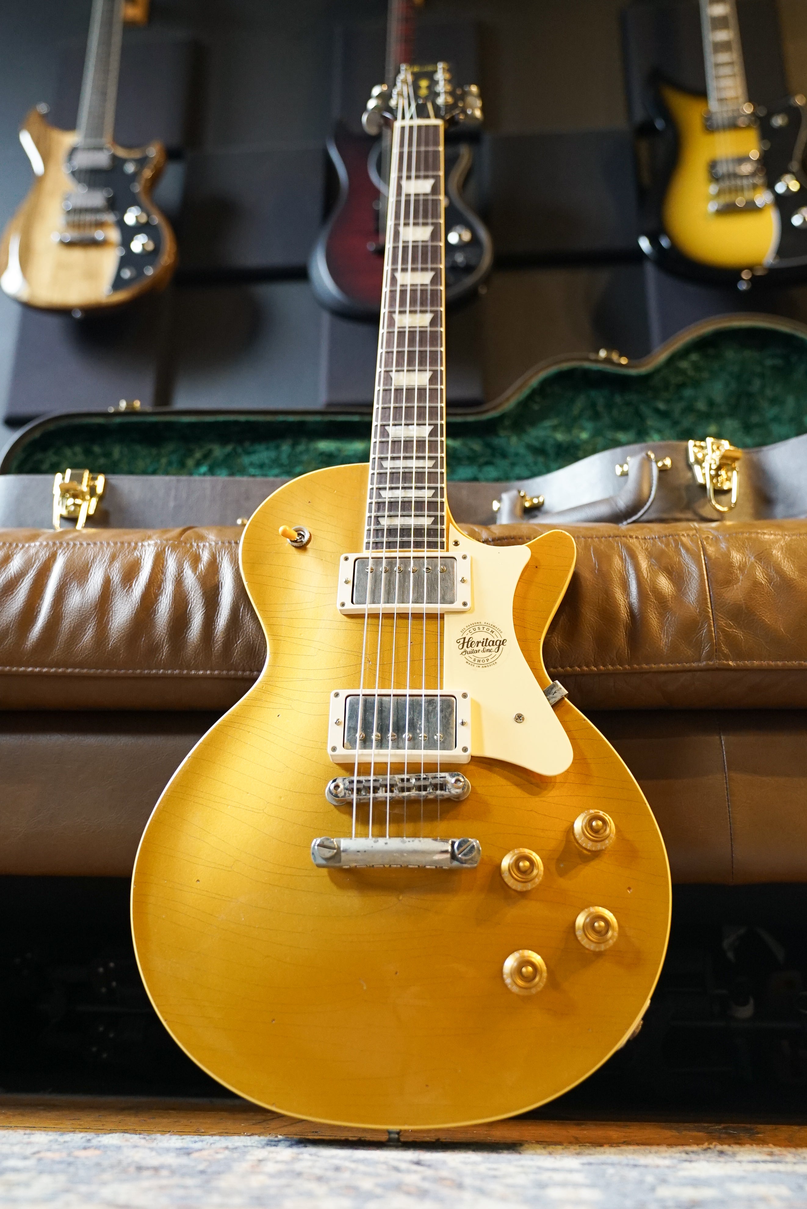 Heritage Factory Special Custom Core H-150 Electric Guitar w/Case, Gol