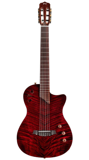 Cordoba Stage - Thin Body Nylon String Guitar, Limited Burgundy Garnet