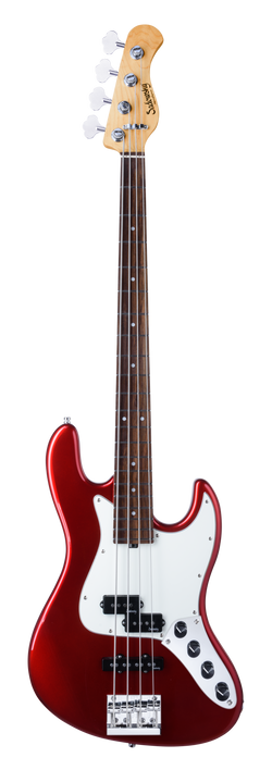 Sadowski Metro Express 21 Fret Hybrid PJ Bass 4-String Solid Candy Apple Red High Polish - New Upgraded model