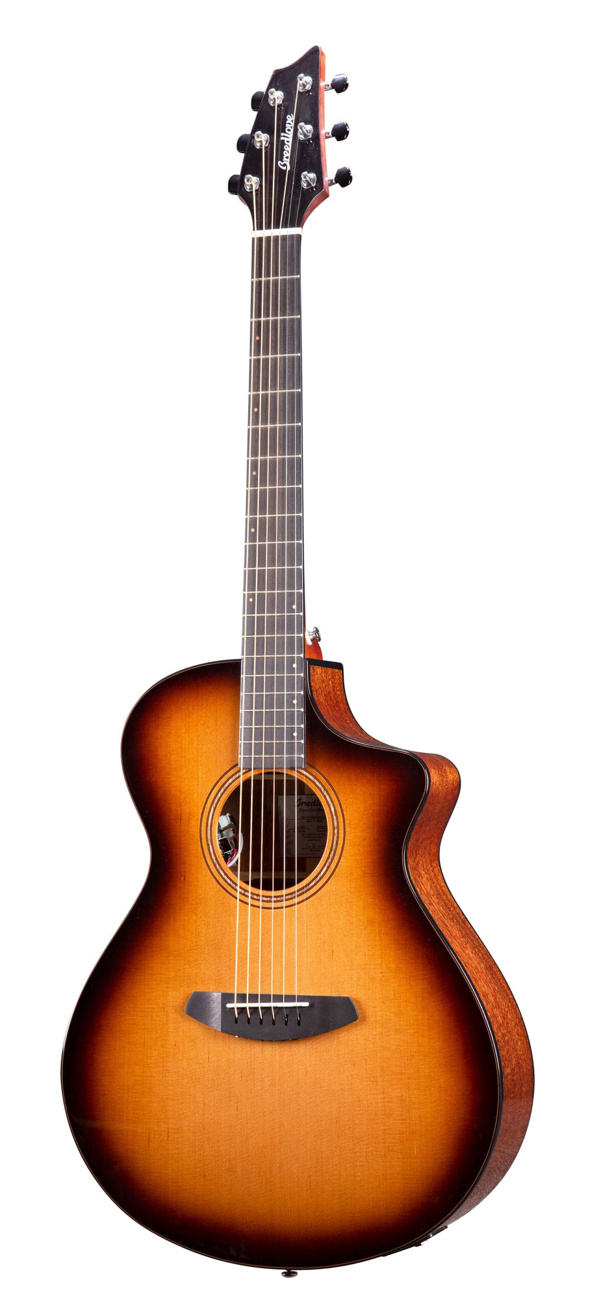 Breedlove Solo Pro Concert Edgeburst CE Red Cedar Acoustic Guitar - Af