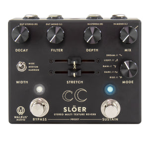 Walrus Audio SLÖER Stereo Ambient Reverb Pedal - Black