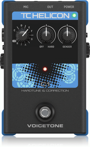 TC Helicon VOICETONE C1 - Simple 1-Button Stompbox for Flexible Pitch Correction