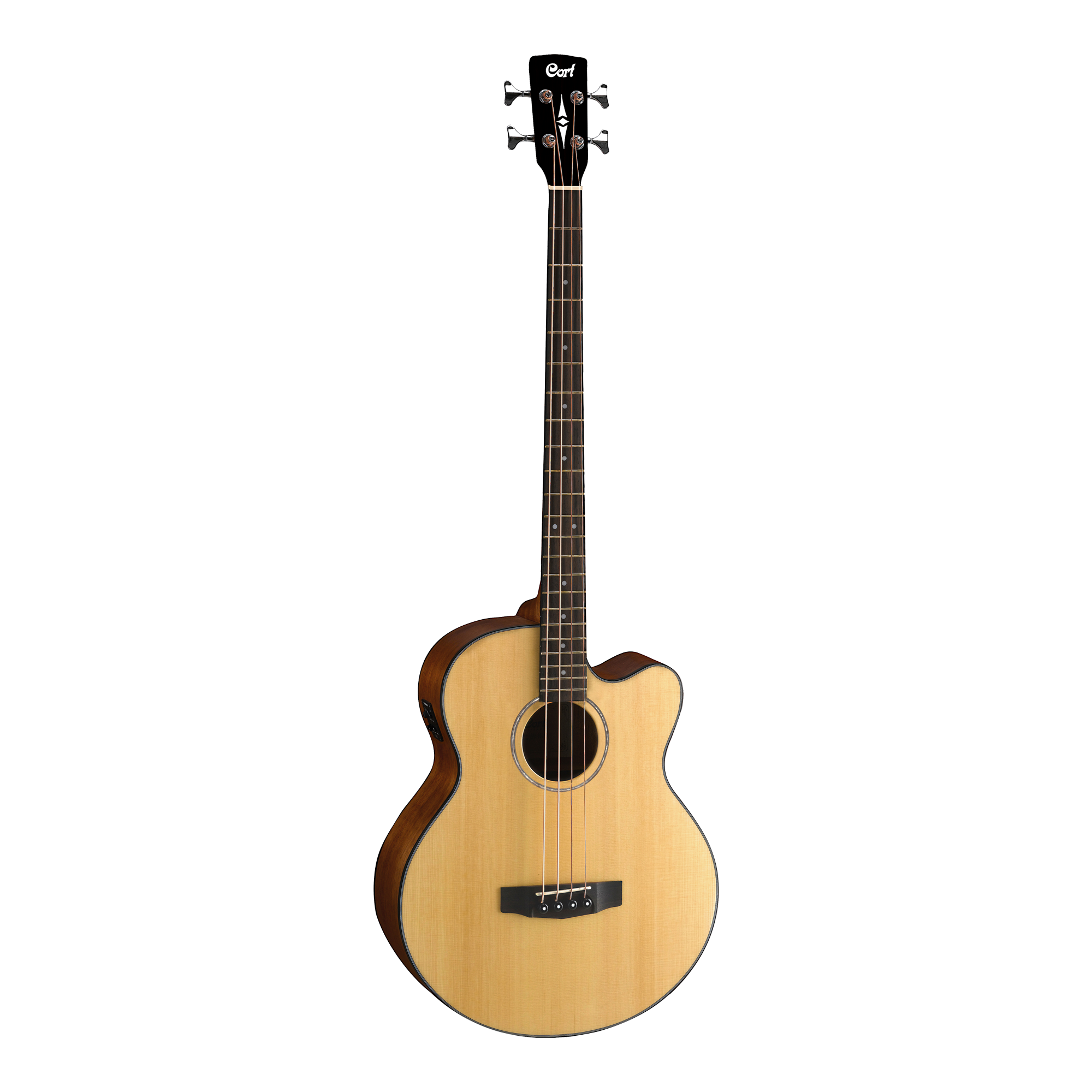 Cort AB850F Acoustic Electric Bass Guitar in Natural
