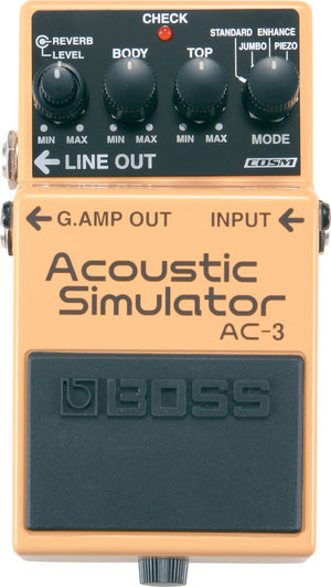 BOSS AC3 Acoustic Simulator Pedal top