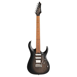 Cort X700 Triality OPBB Electric Guitar - Open Pore Black Burst w/ Soft Bag