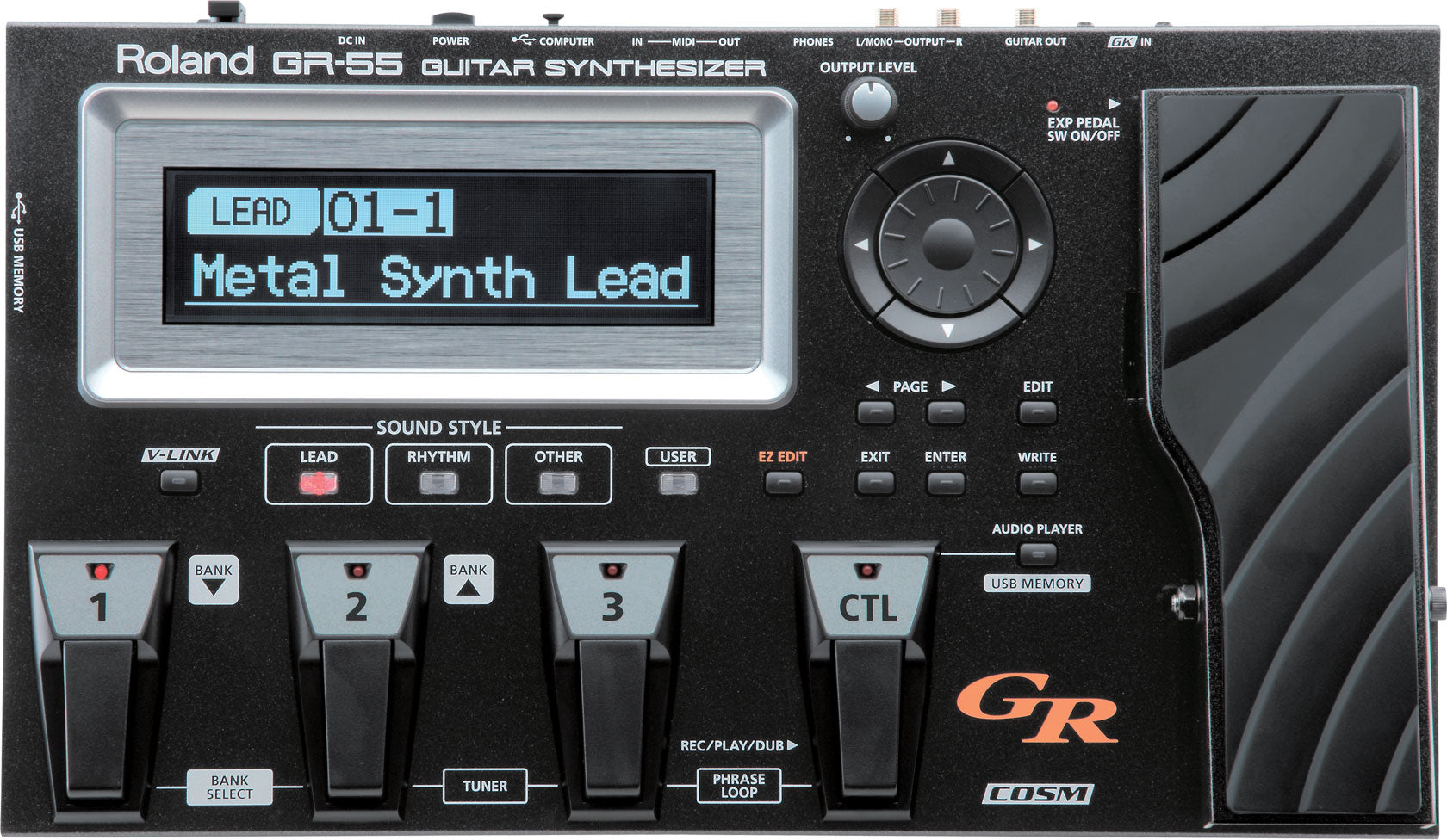 Roland GR55GK (incl GK3 Pickup) guitar synth and effects processor