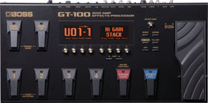 BOSS GT100 Guitar Effects Processor top