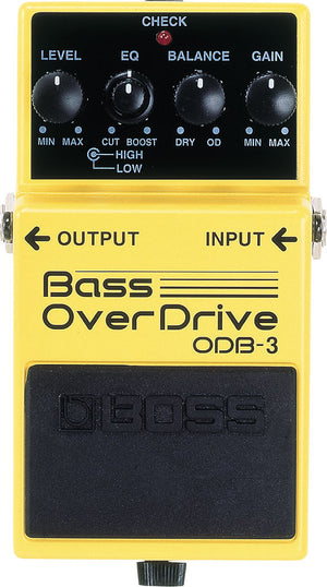 BOSS ODB3 Bass Overdrive Pedal top