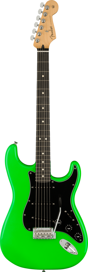 Fender Limited Edition Player Stratocaster, Ebony Fingerboard, Neon Green