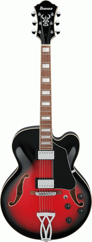 Ibanez AF75 TRS Transparent Red Sunburst Hollowbody Electric Guitar