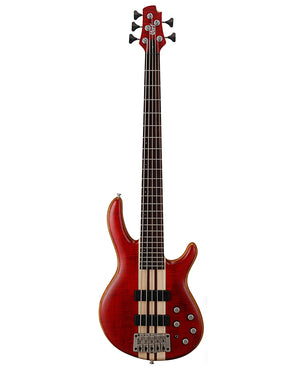 Cort A5 Plus FMMH Bass Guitar - Open Pore Black Cherry