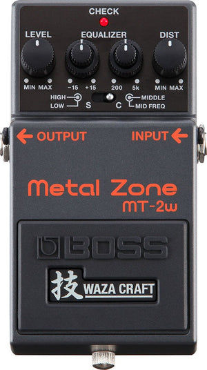BOSS MT-2W Waza Craft Metal Zone top