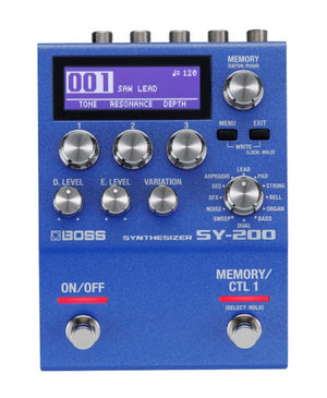 BOSS SY-200 Guitar Synthesizer Pedal top