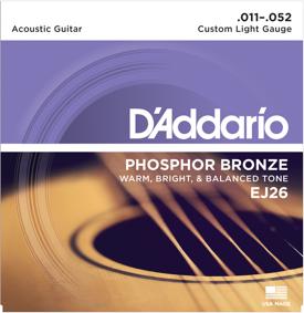 D'Addario Phospher Bronze Acoustic Strings - Custom Lite .011 .052