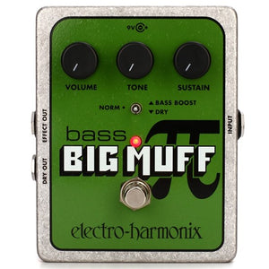 Electro Harmonix Bass Big Muff Pi Distortion + Sustainer Pedal top