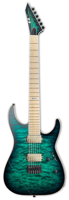 E-II M-II NT Hipshot Black Turquoise Burst guitar