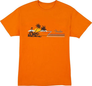 Fender Hang Loose Unisex T-Shirt, Orange M