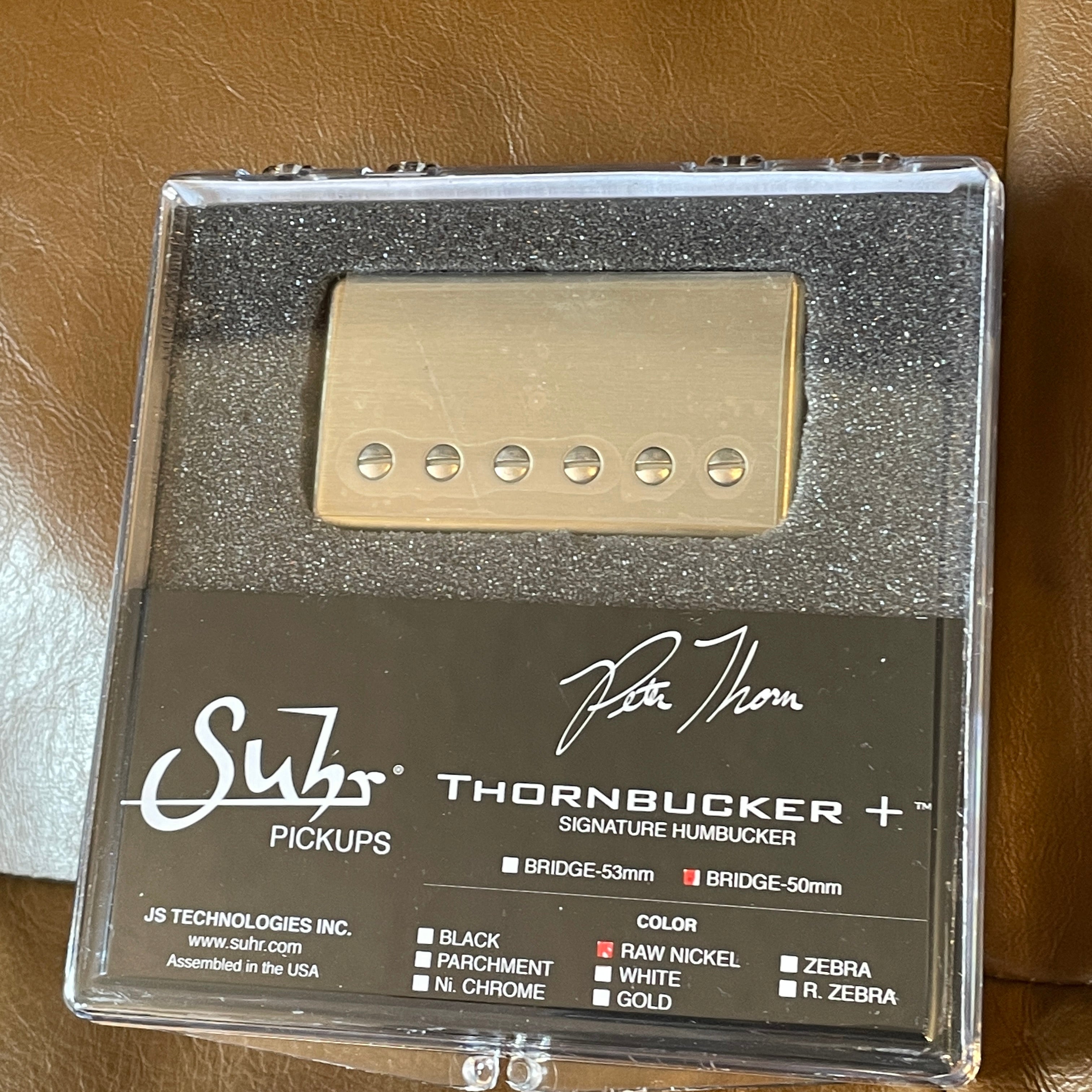 Suhr Thornbucker Plus, Humbucker Pickup, Bridge 50mm position, Raw Nic