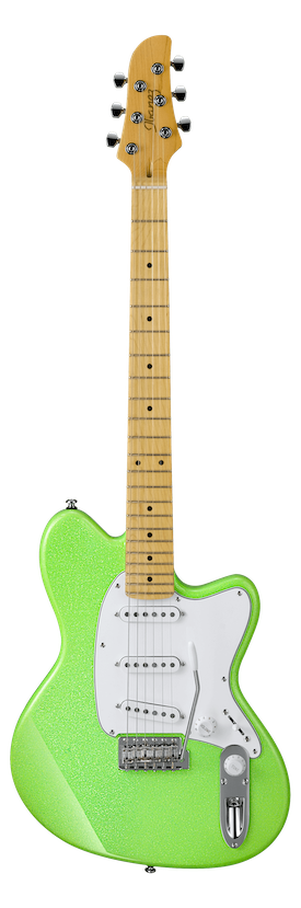 Ibanez YY10 Yvette Young Slime Green Sparkle Guitar