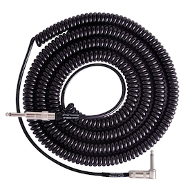 Lava Cable RETRO COIL 20FT STRAIGHT TO R ANGLE BLK