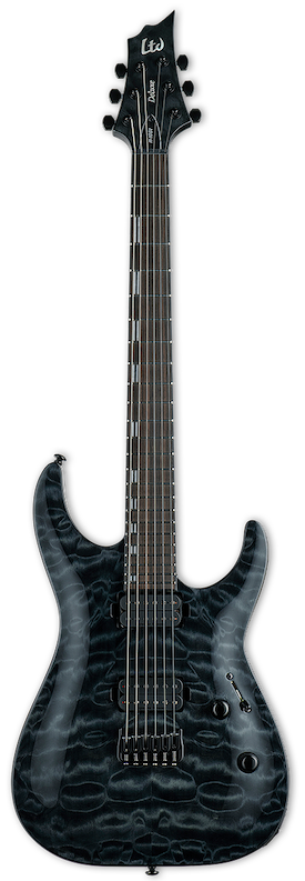 LTD H-1001 QM SEE THRU BLACK Guitar