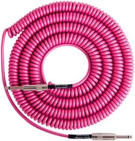 Lava Cable RETRO COIL 20FT STRAIGHT TO STRAIGHT HOT PINK