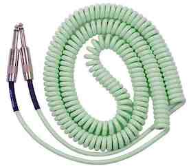 Lava Cable RETRO COIL 20FT STRAIGHT TO STRAIGHT Surf Green