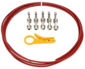 Lava Cable TIGHTROPE SOLDER-FREE KIT RED CABLE & STRIPPER