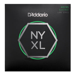 D'Addario NYXL4095 Nickel Wound Bass Guitar Strings, Super Light, 40-95, Long Scale