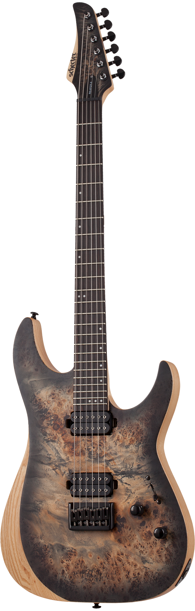 ギター Schecter Reaper-6 FR Charcoal Burst Schecter Reaper-6 FR - Satin Charcoal Burst – nafiriguitar.com