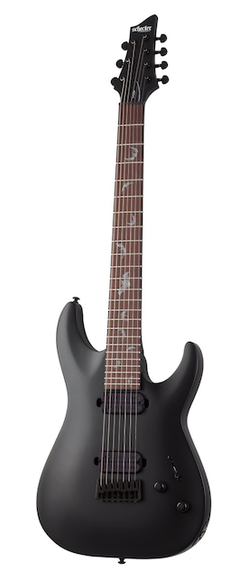 Schecter DAMIEN-7 SBK Guitar