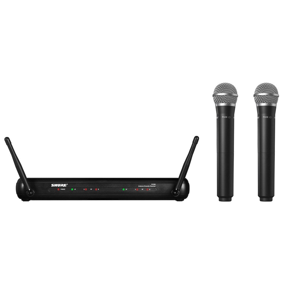 Shure SVX288/PG58 Wireless Handheld Mic System (J9 558570MHz)