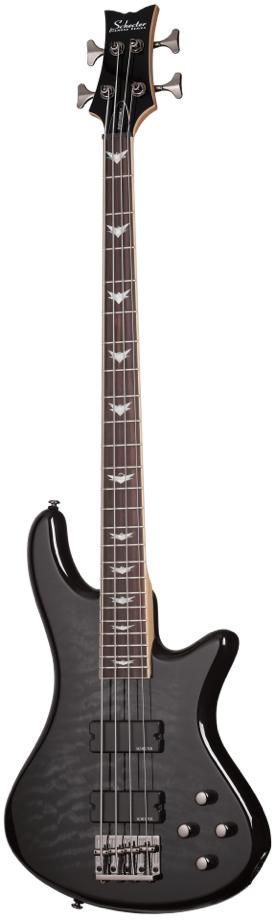 Schecter Stiletto Extreme 4 See Thru Black Bass Guitar