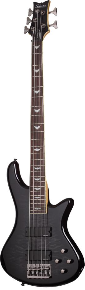 Schecter Stiletto Extreme 5 See Thru Black Bass Guitar