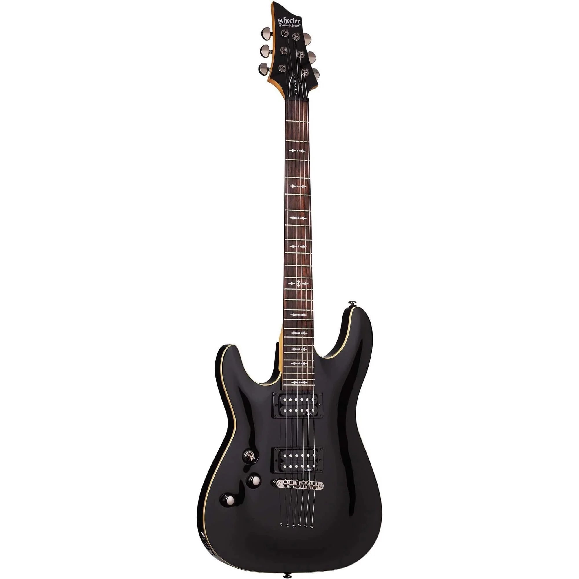 Schecter Omen-6 Black Left Hand