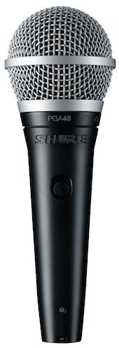 Shure PGA48QTR Vocal Cardioid Dynamic Microphone with XLR-QTR Cable