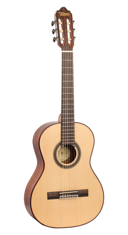 Valencia VC703 3⁄4 Size Solid Top Classical Guitar - Natural Satin