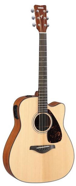 Yamaha FGX800CNT Natural Solid Spruce top with cutaway and pickup