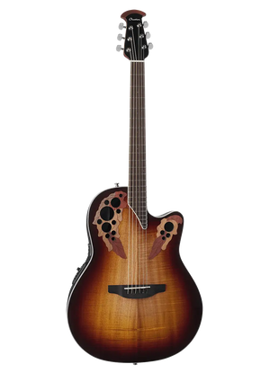 Ovation CE48P-KOAB Celebrity Elite EX Acoustic Guitar - Shallow - Dark Burst on Exotic Koa