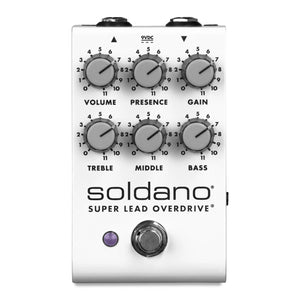Soldano SLO Preamp / Overdrive / Distortion Pedal top view